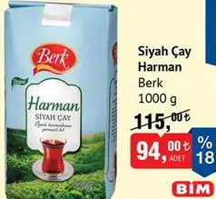 BERK SİYAH ÇAY HARMAN 1000 G